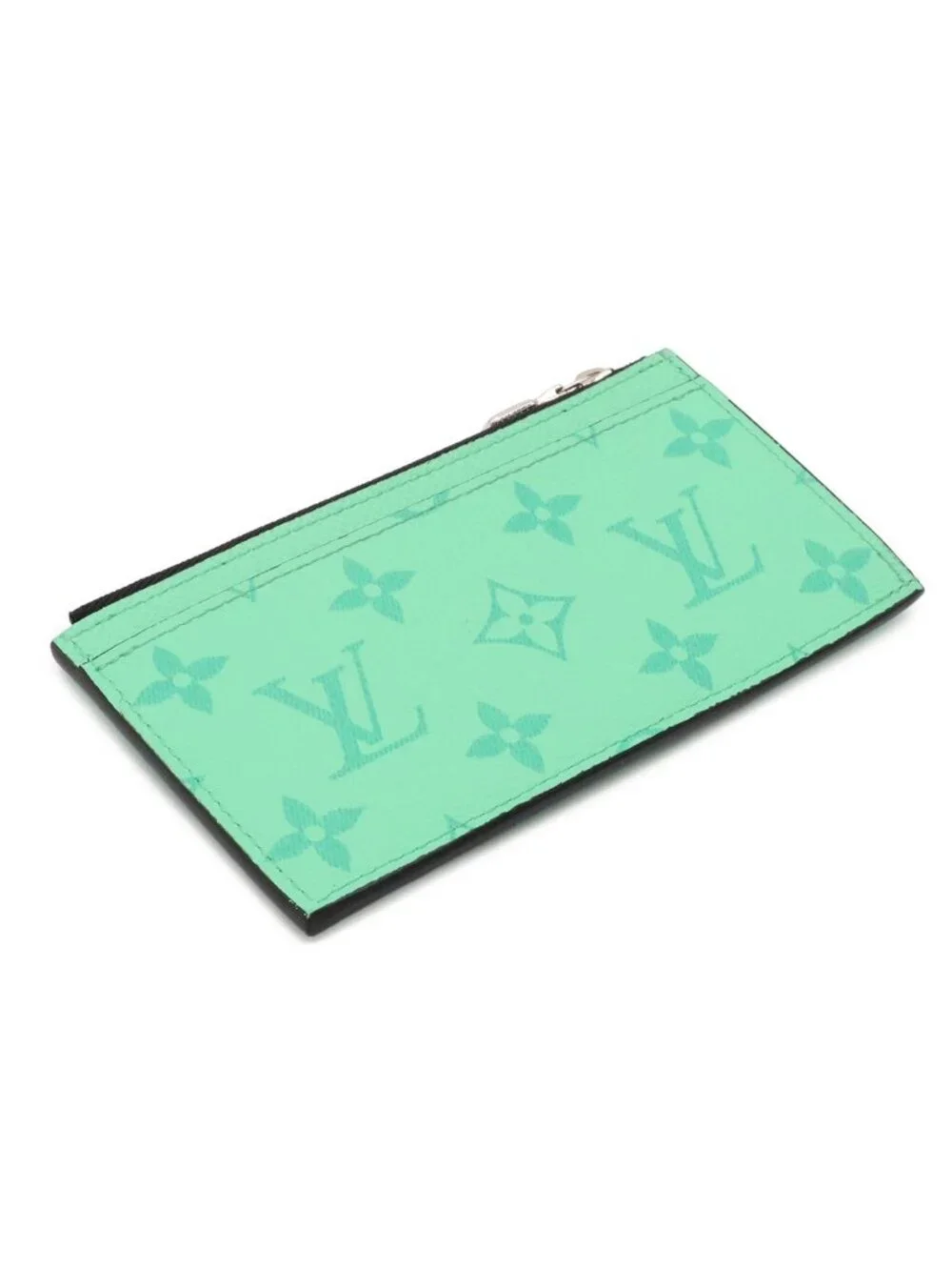 Louis Vuitton Taigarama Monogram Eclipse Coin Purse Fragment Case Mint